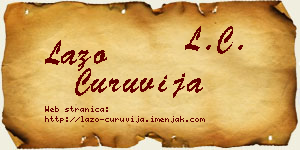 Lazo Ćuruvija vizit kartica